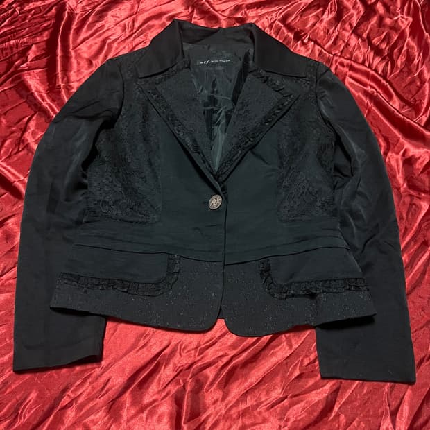 검정 고딕 고스 블레이져