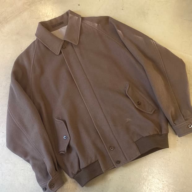 버버리 울 블루종 L