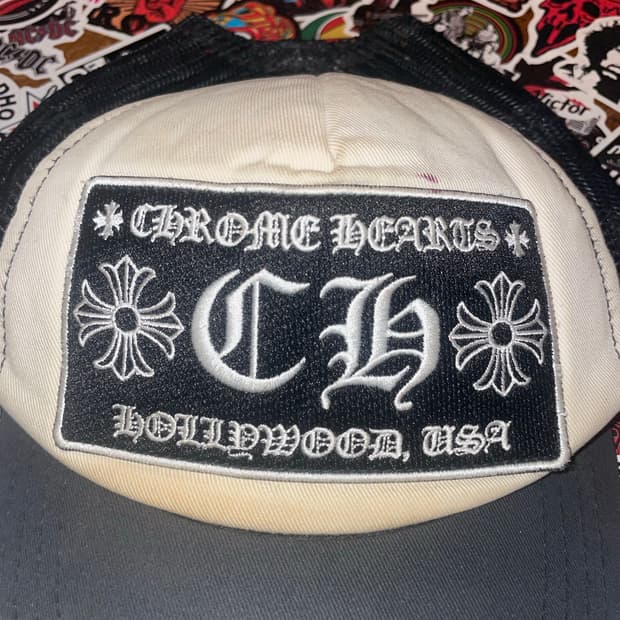 크롬하츠 CH 검흰 캡