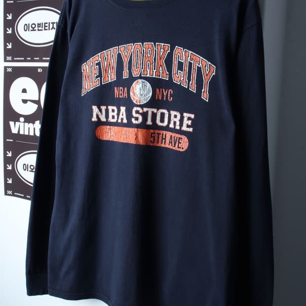 (L-XL) NBA 엔비에이 긴팔티셔츠 USA 빈티지프린팅-H34884
