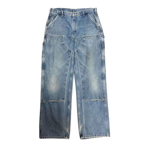 빈티지 칼하트 B73 더블니 연청 faded