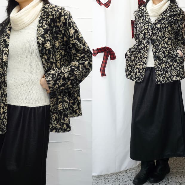 Flower patterns coat