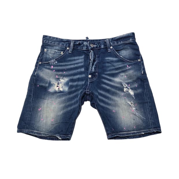 Dsquared2 디스퀘어드 페인팅 데님 청 반바지 