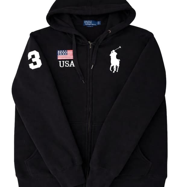 폴로 빅포니 성조기 후드집업 (초희귀)