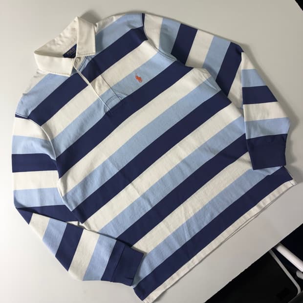 Polo 폴로 랄프로렌 현행QR 파스텔 단가라 럭비티