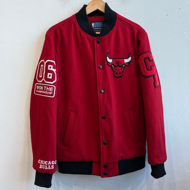 NBA 시카고불스 울 스타디움 바시티 자켓 M