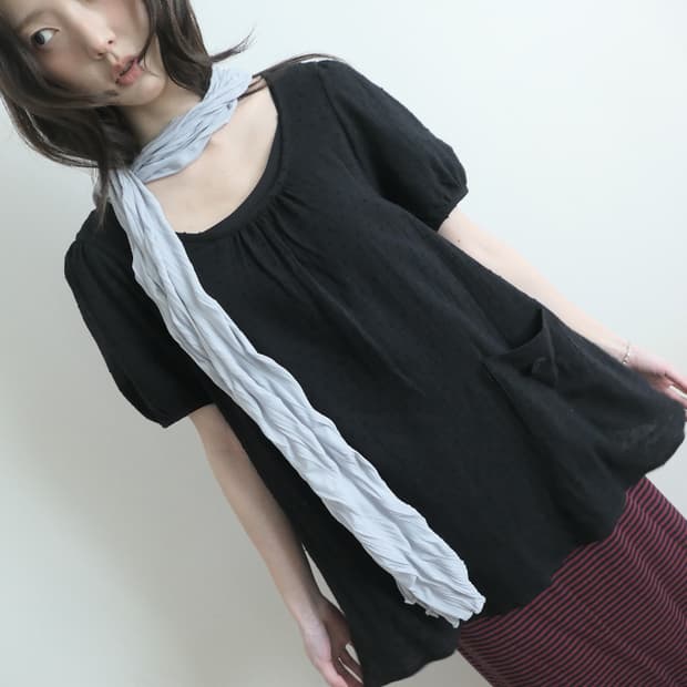 세이지블루 cinnamon blouse 블