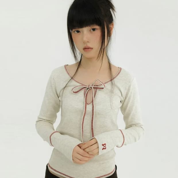 미레코 스티치 리본 티 오트밀