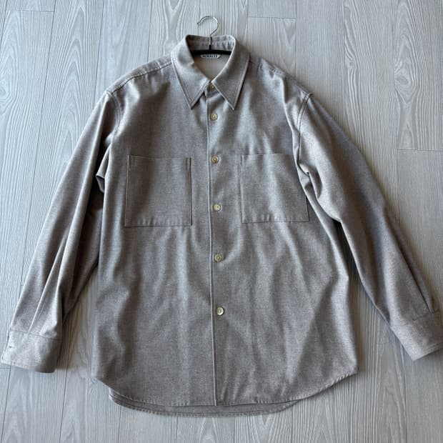 오라리 / 울 풀링 플란넬 셔츠 / 3