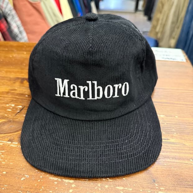 말보로 코듀로이 블랙 캡