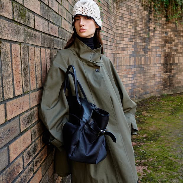 위메농 카키 트렌치 자켓