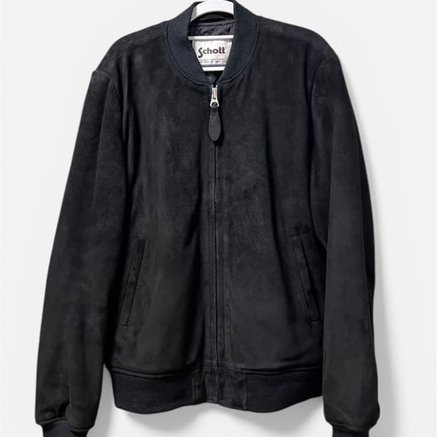 Schott 쇼트 suede 스웨이드 bomber jacket L