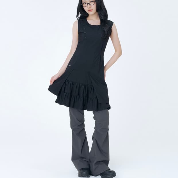 미세키서울 한나 ruffle layered midi onepiece