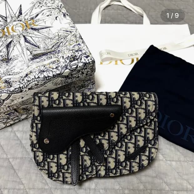 디올 오블리크 새들 파우치 백 (한정판)