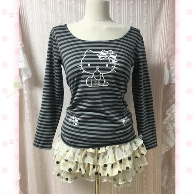 헬로키티 스트라이프 슬리브