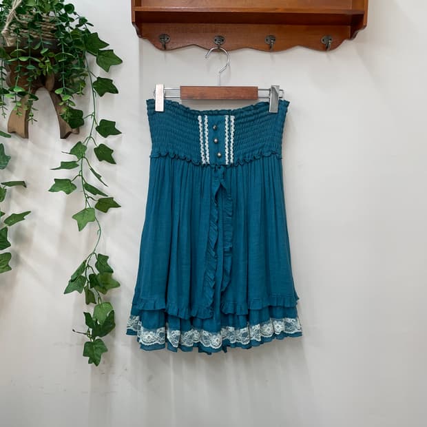 엑시즈팜 택달린 새상품 페어리 히메갸루 틸 레이스 프릴 스커트