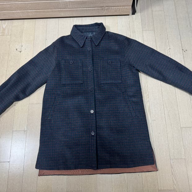 (M)라삐아프 울 체크 코트