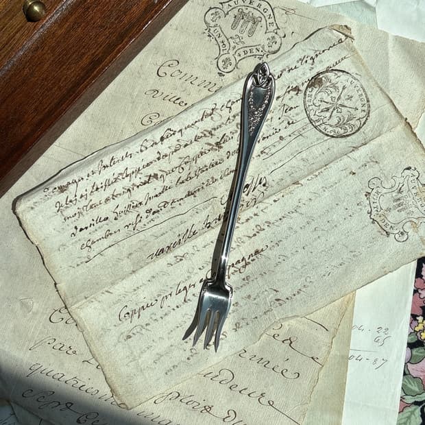 1847 Rogers Bros. Old Colony실버플레이트 씨푸드포크