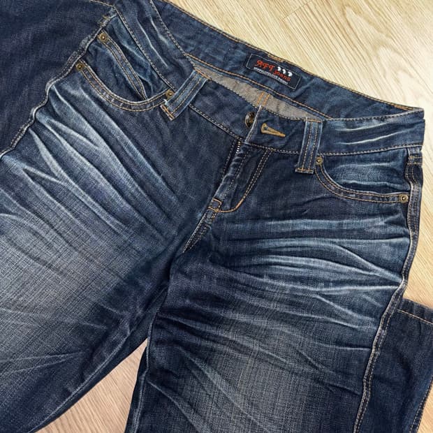 aft jeans 빈티지 워싱 데님팬츠 청바지 y2k 갸루