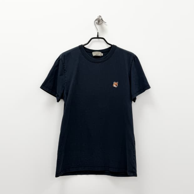 메종 키츠네 폭스 헤드 패치 반팔 티셔츠