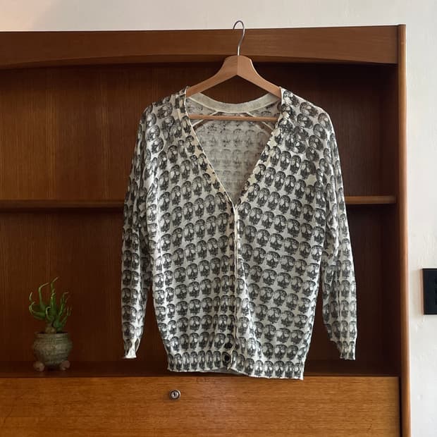 Zadig & Voltaire Skull Linen Cardigan
