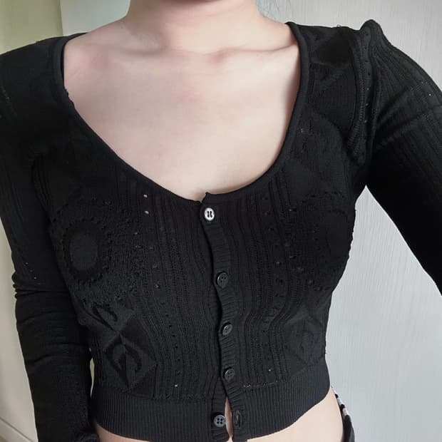 마린세르 크롭 가디건