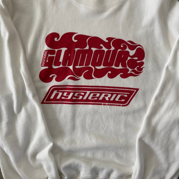 Hysteric Glamour 히스테릭글래머 화이트 맨투맨