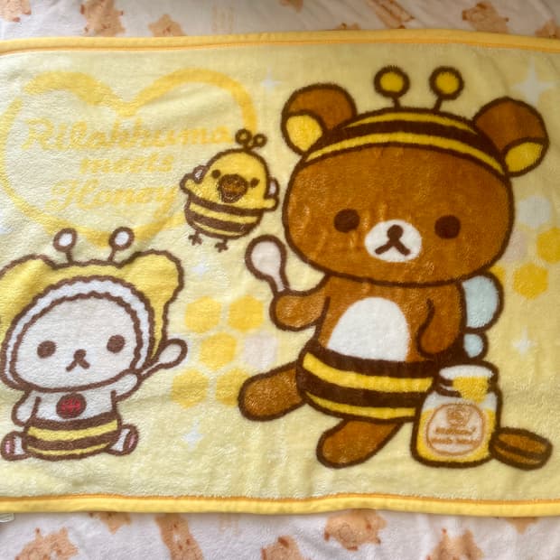 빈티지 리락쿠마 Rilakkuma 담요 💛🤎