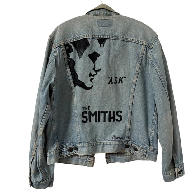80s levis the smiths hand drawing custom