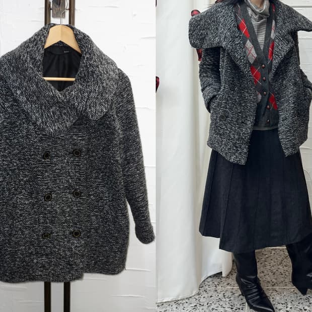urban double button coat