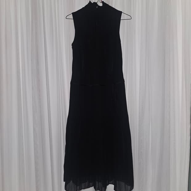 comme ca ism 셔링 홀터넥 리본 플리츠 원피스 공겜여주 히메갸루