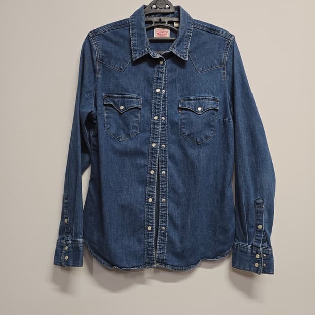 리바이스 데님 웨스턴 셔츠 청남방