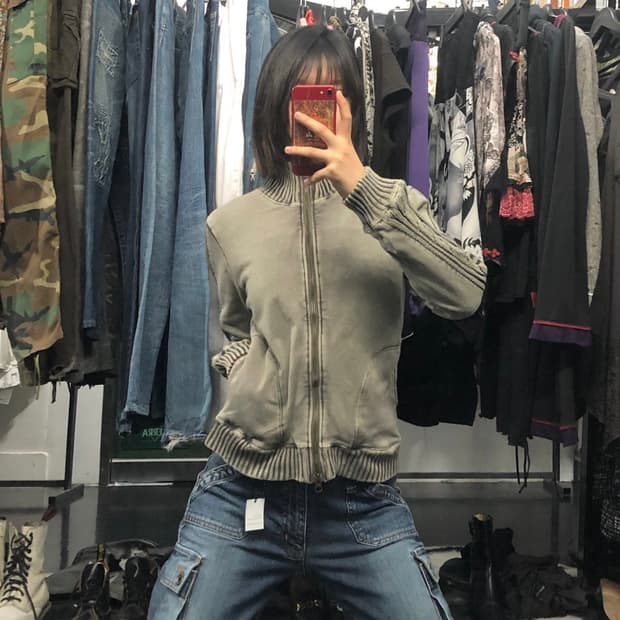 natural mist 꽈배기 라인 포인트 자켓ㅐ