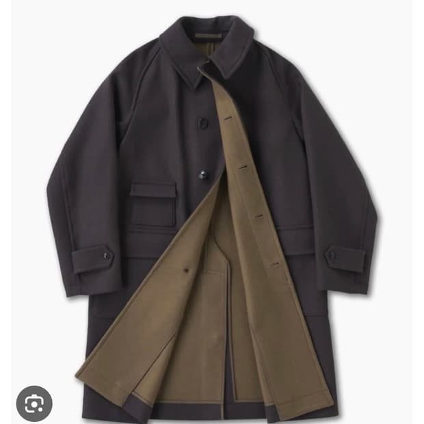 캡틴선샤인 트래블러 브라운 발마칸 코트 40(105)