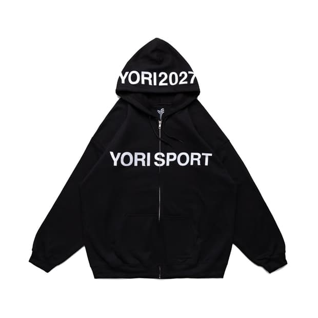 요리 스포츠 2027 텍스트 후드집업 블랙