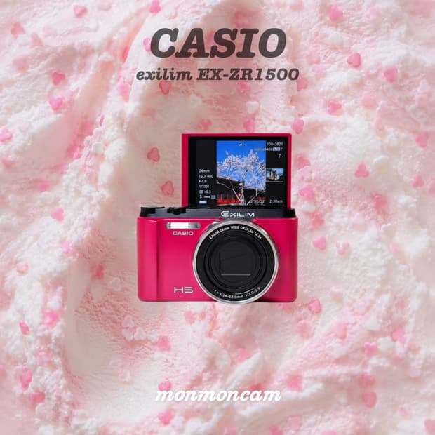 셀피🩷카시오 엑슬림 ex-zr1500 플립 디카 casio exilim