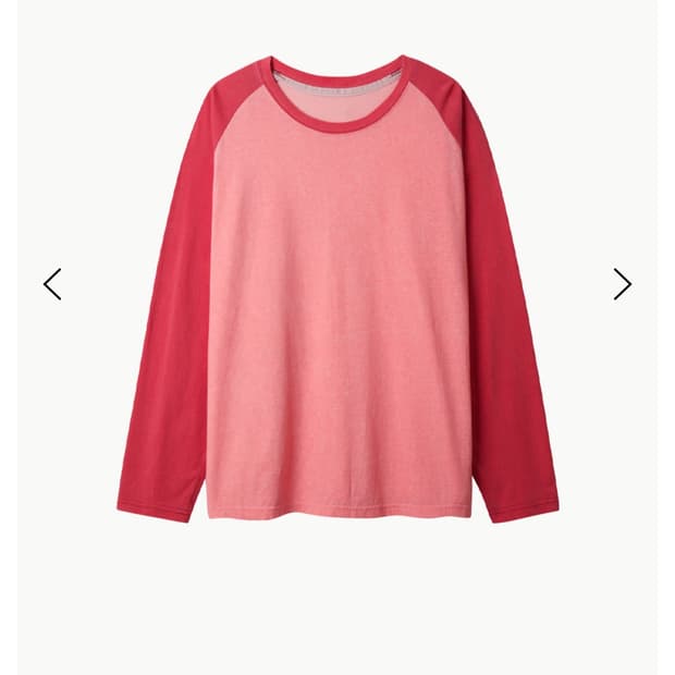 톤세 피그먼트 래글런 티셔츠 1사이즈