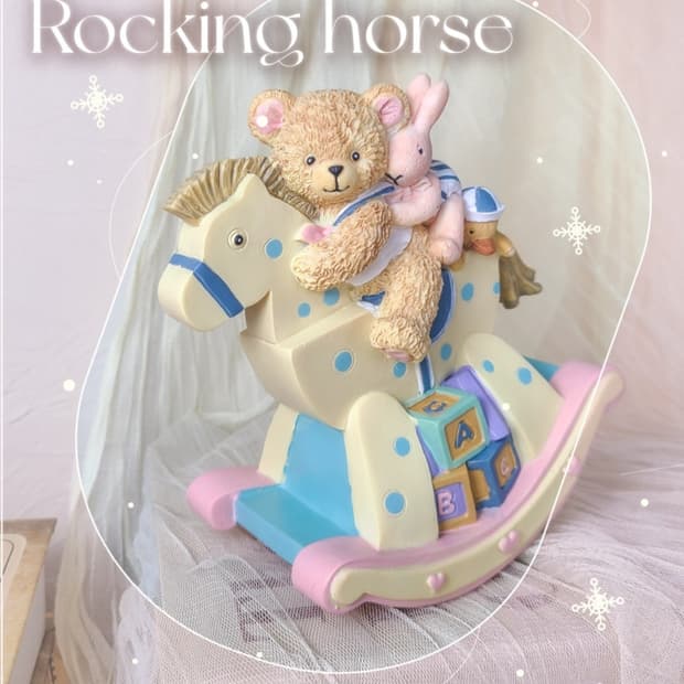 움직이는 자장가오르골 흔들목마