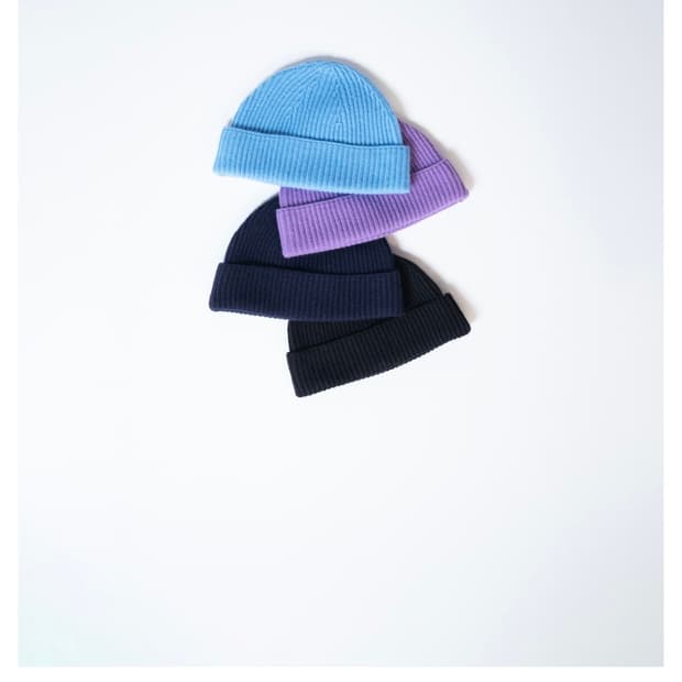 [우드비]Raccoon Wool Beanie (스카이 블루)