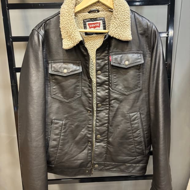 (S) 리바이스 양털 가죽자켓 4.5