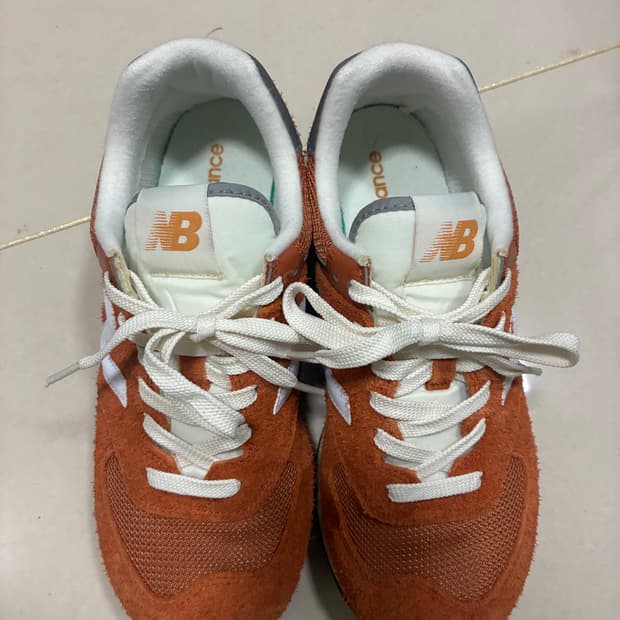 뉴발란스 574 오렌지 버스트 화이트