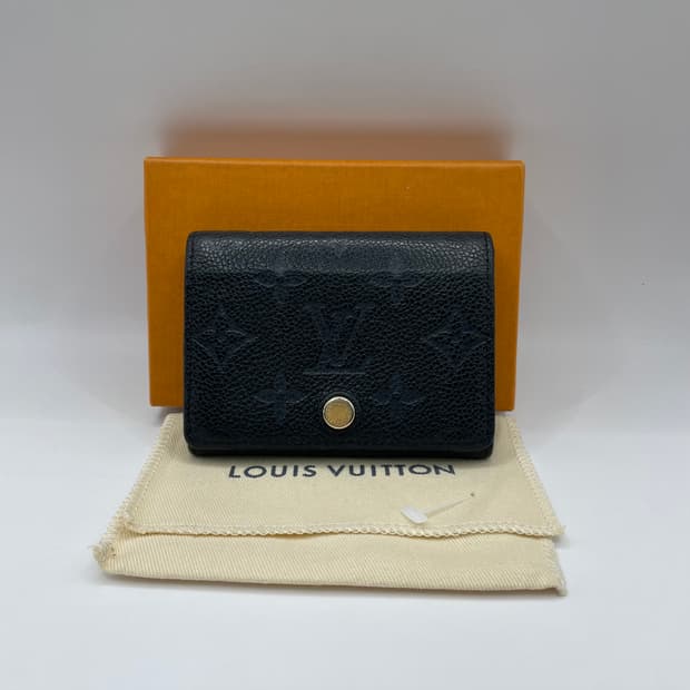 루이비통 앙프렝트 카드지갑 블랙