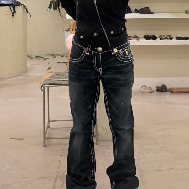 트루릴리전 워시드 데님 U500