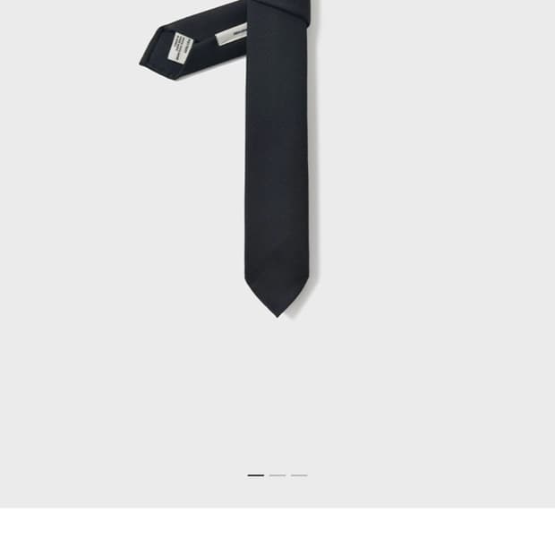 포터리 울 슬림 타이 다크네이비