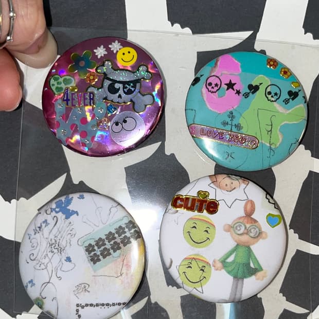 뱃지 핀버튼 브로치  {4єα-1ѕєт}