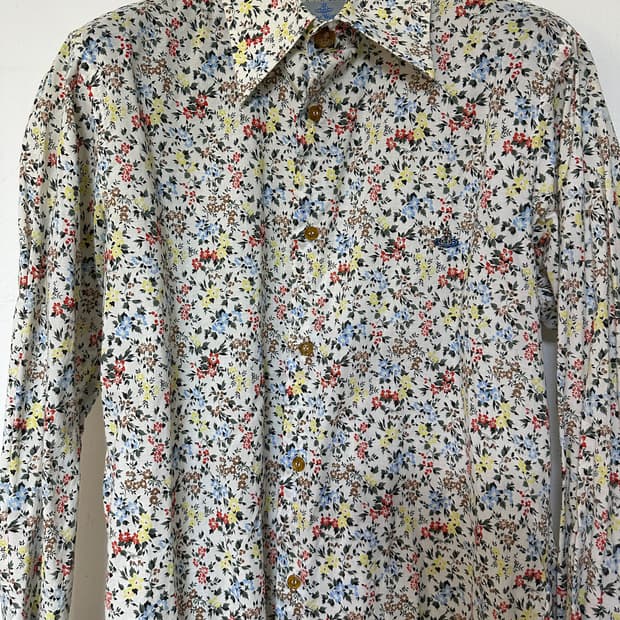 비비안웨스트우드 맨 셔츠 플로럴 패턴