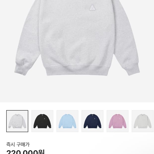 (M) 팔라스 스웻  그레이 말 25FW