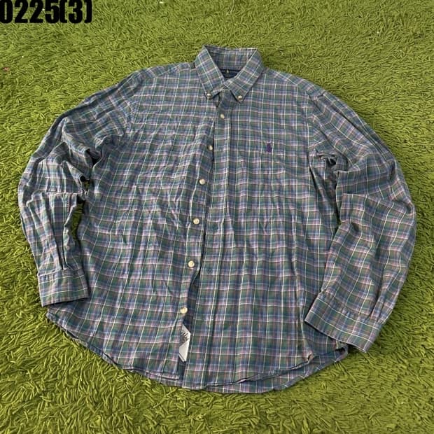 랄프로렌 체크 긴팔 셔츠