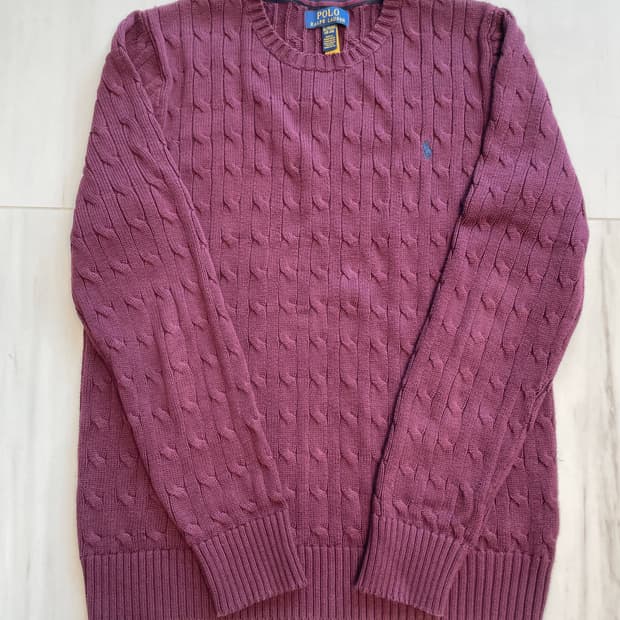 폴로 케이블 니트