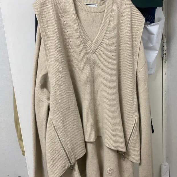 우영미 /레이어드 니트 /52 ( 2xl  xl 105 )